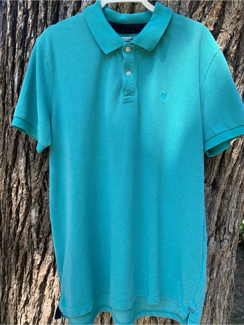 Men's Turquoise Polo Shirt - Short Sleeve Casual